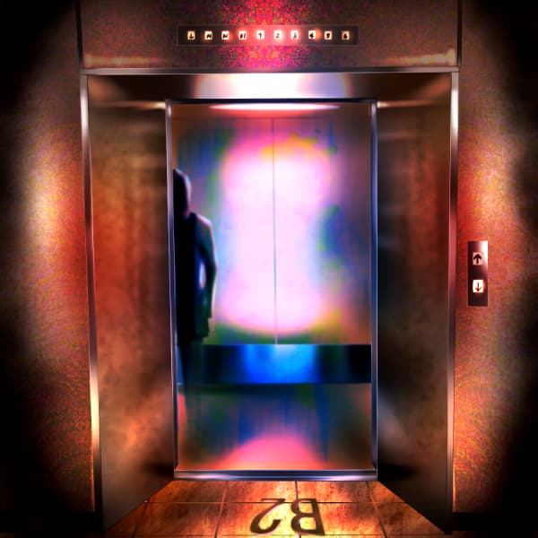 待っていたエレベーターの中には、確かに人影がいたのだが…。